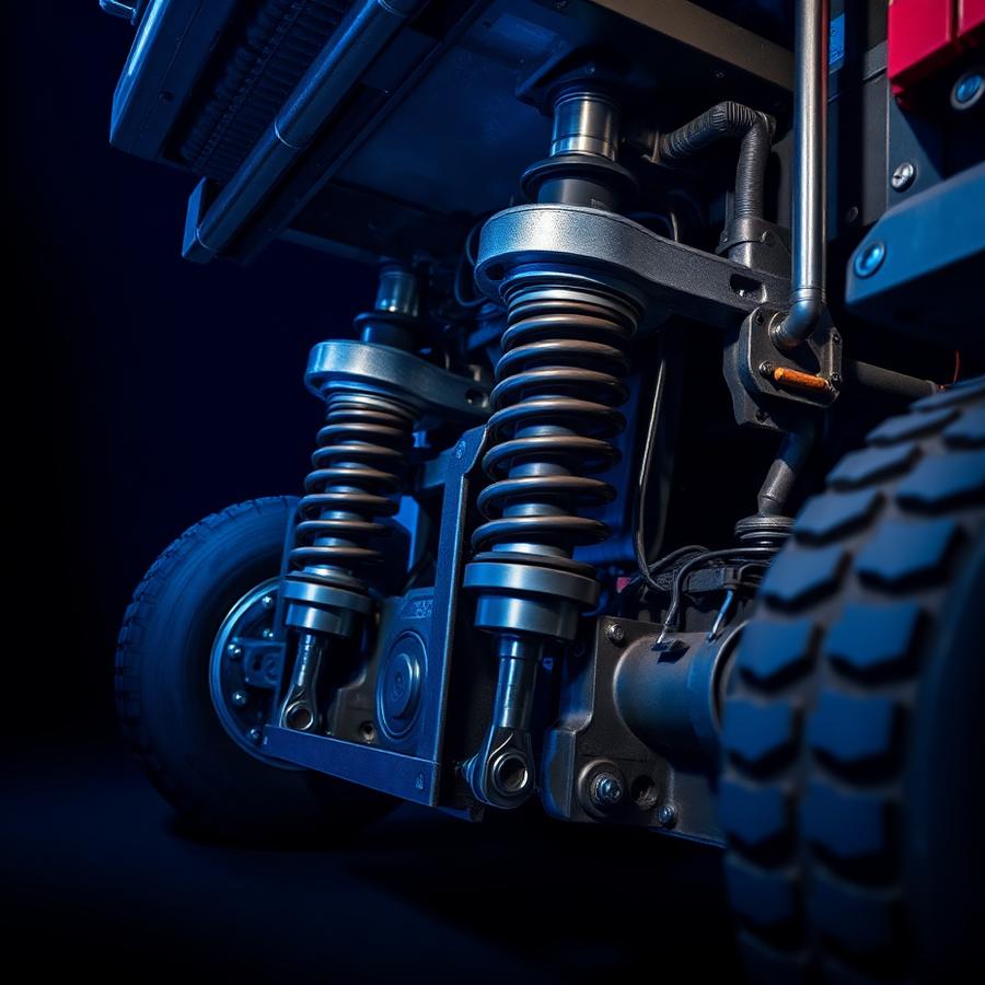 Heavy machinery suspension and chassis parts